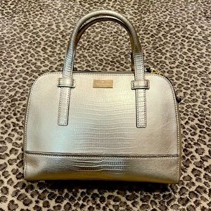 Kate Spade gold leather handbag